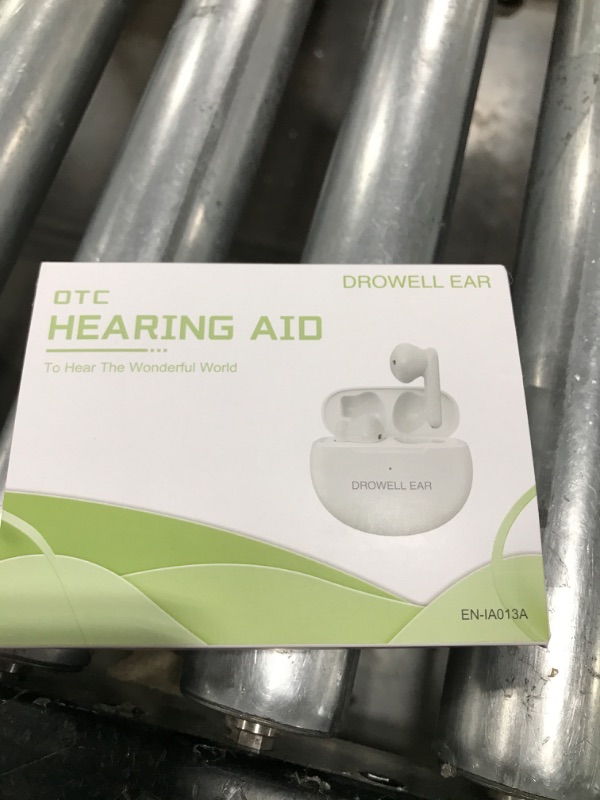 Photo 1 of EAR Hearing Aids, Hearing Aids for Seniors Rechargeable with Noise Cancelling Hearing Amplifiers for Seniors & Adults Hearing Loss with Portable Charging Case White