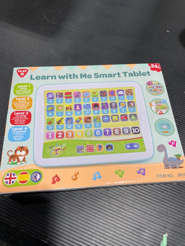 Photo 2 of Bilingual Spanish & English Learning Toys for Toddlers 1-3, Kids Interactive Learning Tablet, Childrens Alphabet ABC / Words / Numbers / Colors Learning Pad, Education Toy for Babies 24 Month+