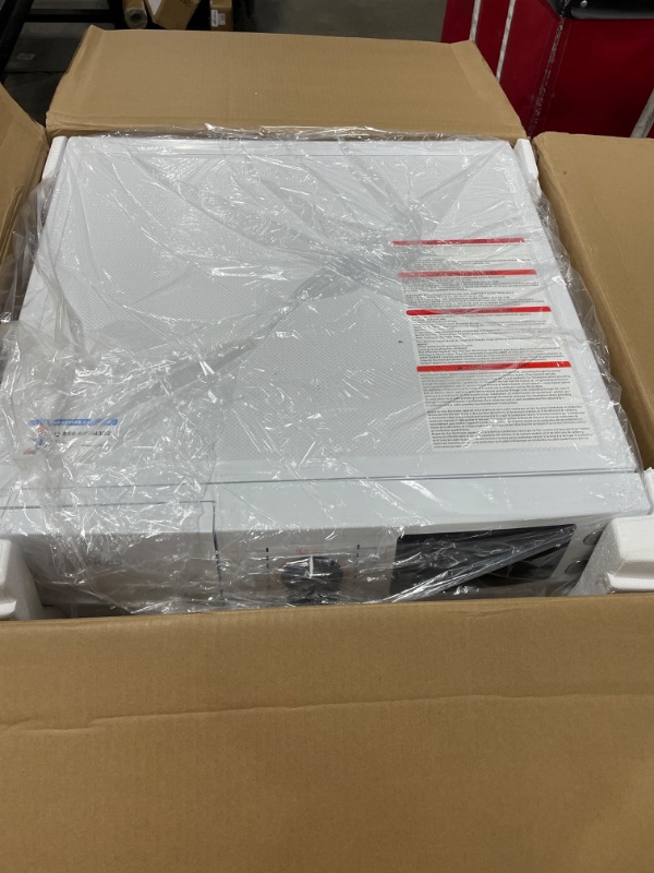 Photo 1 of Midea MLE25H7BWW Heat Pump, Ventless Front Load Dryer Stackable Washing Machine, Energy Efficient and Space Saving, 4.4 Cu.ft, White