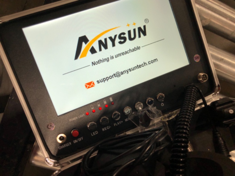 Photo 1 of Anysun Self-Leveling Sewer Camera with Locator, Drain Camera with 9'' IPS Monitor and 165ft Cable, IP68 Waterproof Pipe Inspection Camera with DVR Recording Funcation and 16GB Memory Card 165ft/50m-512HZ SET