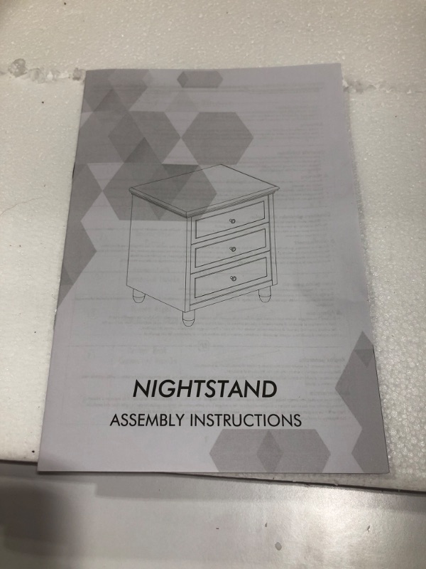 Photo 1 of 3 DRAWER NIGHT STAND 