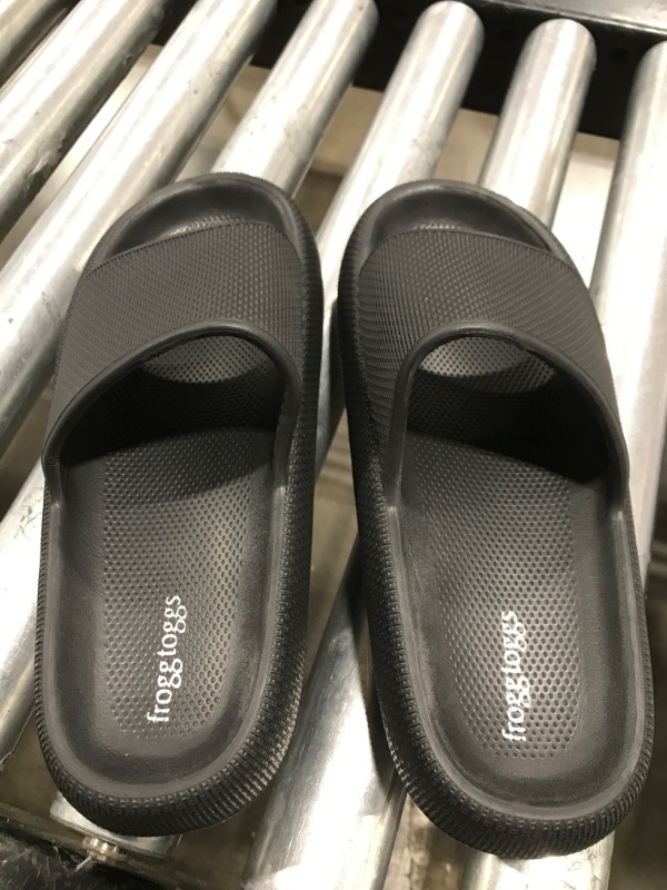 Photo 2 of Cloud Slides for Women Men, Pillow Slippers with Thick Sole, Non-Slip Shower Shoes, Quick-Drying Sandals