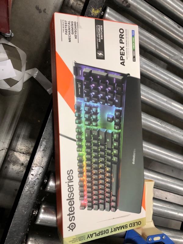 Photo 1 of SteelSeries Apex Pro Mechanical Gaming Keyboard – Adjustable Actuation Switches & Aerox 5 - Lightweight Gaming Mouse - 18000 CPI - TrueMove Air Optical Sensor -Ultra-lightweight Water Resistant Design