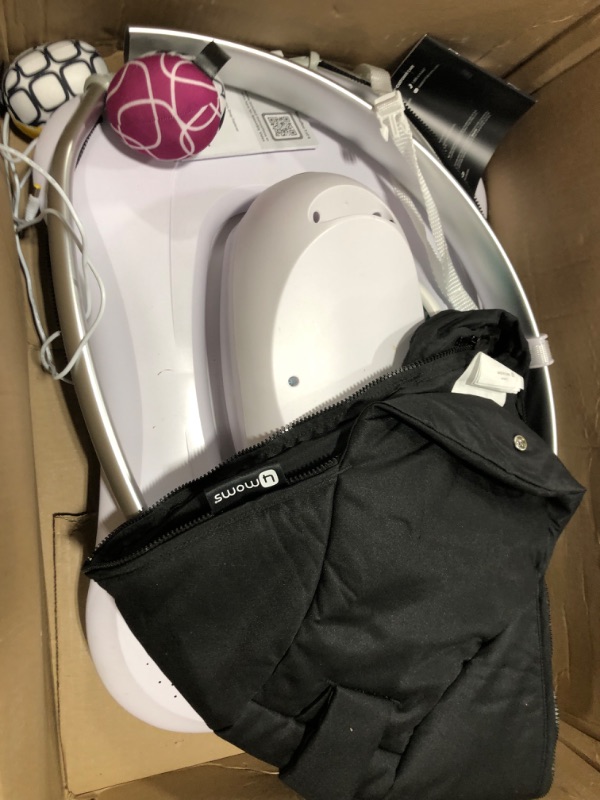 Photo 2 of 4moms mamaRoo 4 Multi-Motion Baby Swing + Safety Strap Fastener, Bluetooth Baby Swing with 5 Unique Motions, Nylon Fabric, Black