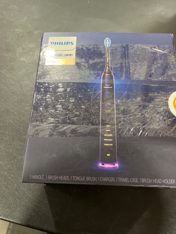 Photo 1 of Philips Sonicare DiamondClean Smart 9750 Rechargeable Electric Power Toothbrush, Lunar Blue, HX9954/56