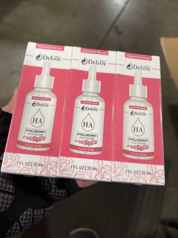 Photo 2 of 3 Pack Rose Hyaluronic Acid Serum for Face Anti-Wrinkle Anti-Aging Serum with Palmitoyl Pentapeptide-4 & Palmitoyl Tripeptide-1 (1fl oz | 30ml/Each)