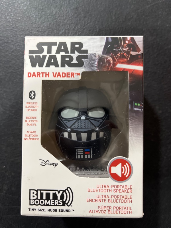 Photo 2 of Bitty Boomers Star Wars Darth Vader with Removable Helmet Bluetooth Speaker, Multicolor