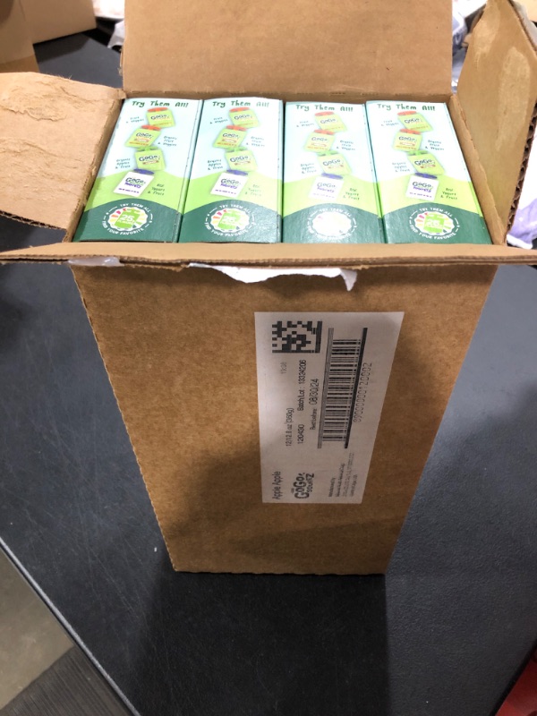 Photo 2 of 12 PACKS OF 4 PER BOX. GoGo squeeZ Fruit on the Go, Apple Apple, 3.2 oz. (4 Pouches) - Tasty Kids Applesauce Snacks Made from Apples - Gluten Free Snacks for Kids - Nut & Dairy Free - Vegan Snacks EXP 8/30/2024