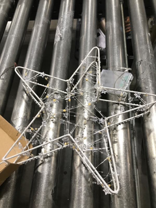 Photo 1 of YiShine Table Lamp Battery Operated with Timer Star Shaped Light Home Decor for Birthday Gift Living Room Warm White Bright Light Iron Wire Romantic Festival Decoration