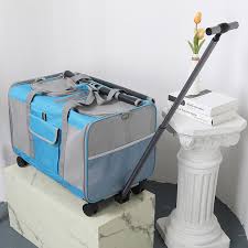 Photo 1 of cat carrier for 2 cat or 1 small dog blue