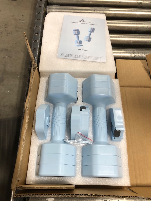 Photo 2 of Adjustable Dumbbells Hand Weights Set: Sportneer 4 In 1 Weight Each 2lb 3lb 4lb 5lb Free Weights