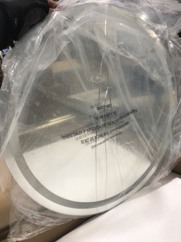 Photo 1 of Dripex 24 Inch Round LED Bathroom Mirror, 3 Colors/Dimmable/Anti-Fog LED Vanity Mirror