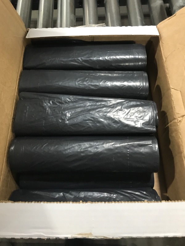 Photo 1 of 45 Gallon Garbage Trash Bag 40X46" 1.2 Mil Black