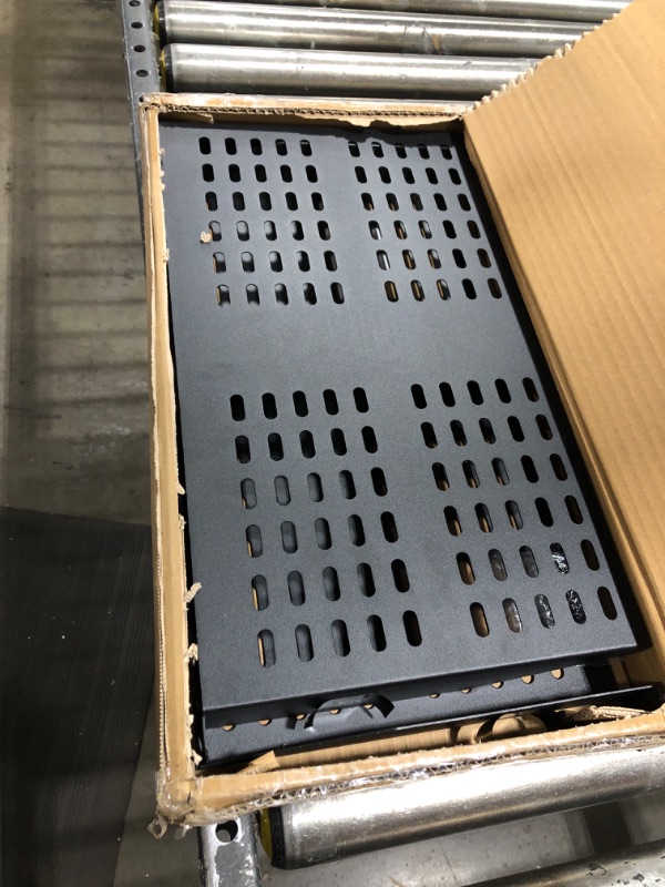 Photo 1 of 2-Pc 1U Server Rack Shelf, Vented Shelves 