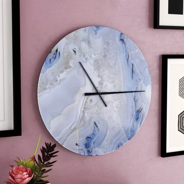 Photo 1 of (PARTS ONLY)Agate Stone - Modern wall clock
