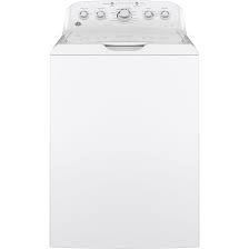 Photo 1 of GE 4.5-cu ft High Efficiency Agitator Top-Load Washer (White)
