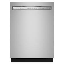 Photo 1 of KitchenAid Front Control 24-in Built-In Dishwasher With Third Rack (Stainless Steel with Printshield Finish), 39-dBA
