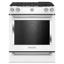 Photo 1 of KitchenAid 30-in 5 Burners 5.8-cu ft Self-cleaning Convection Oven Slide-in Natural Gas Range (Stainless Steel)
