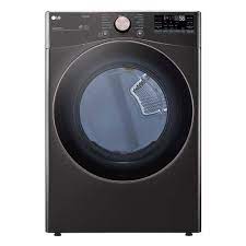 Photo 1 of 7.4 cu. ft. Vented Stackable SMART Electric Dryer in Black Steel with TurboSteam and AI Sensor Dry Technology
