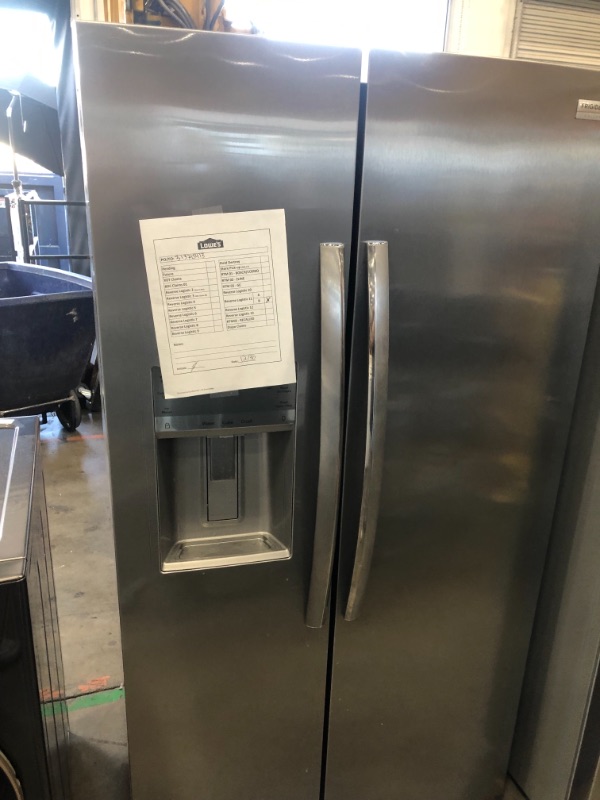 Photo 2 of Frigidaire Gallery 22.3-cu ft Counter-depth Side-by-Side Refrigerator with Ice Maker (Fingerprint Resistant Stainless Steel) ENERGY STAR
