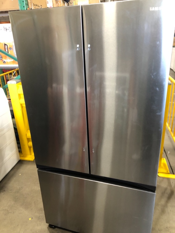 Photo 2 of Samsung 32 cu. ft. Mega Capacity 3-Door French Door Refrigerator with Dual Auto Ice Maker in Stainless Steel