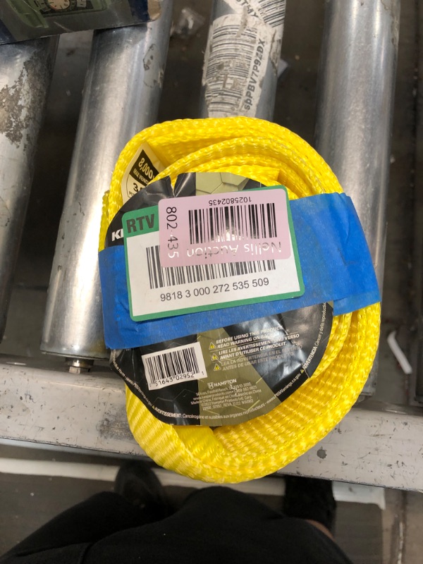 Photo 2 of KEEPER HAMPTON PROD – 2” x 6’ Tree Saver Winch Strap for Electric Winches - 8,000 lbs. Working Load Limit and 20,000lbs. Break Strength 20,000 lbs 2” x 6’