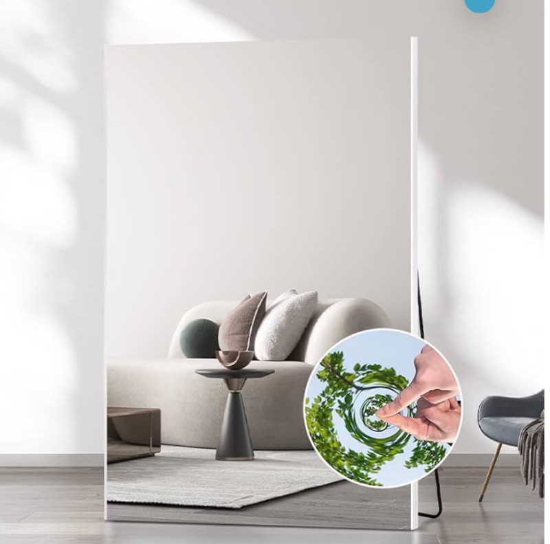 Photo 1 of **MINOR DAMAGE**
brisafe Full Length Mirror | 71"x40" | Huge Floor Mirror with Stand, 