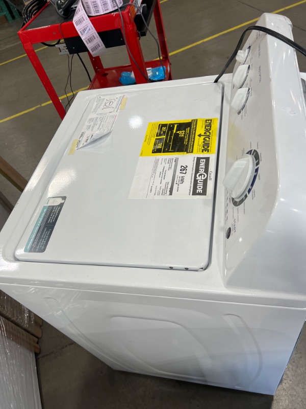 Photo 6 of Amana 3.8-cu ft High Efficiency Agitator Top-Load Washer (White)
