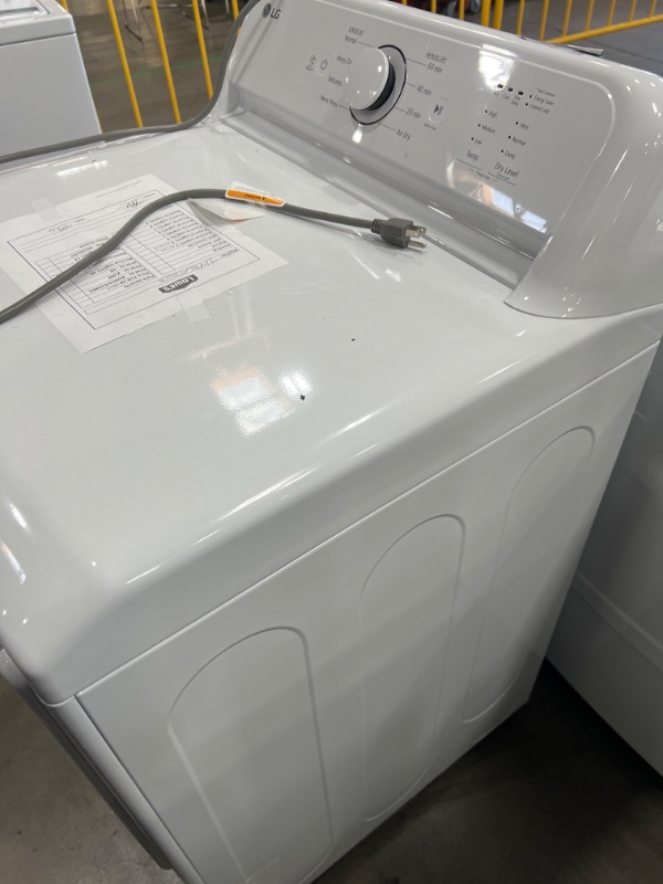 Photo 7 of LG 7.3-cu ft Reversible Side Swing Door Gas Dryer (White) ENERGY STAR