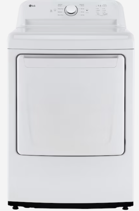 Photo 1 of LG 7.3-cu ft Reversible Side Swing Door Gas Dryer (White) ENERGY STAR