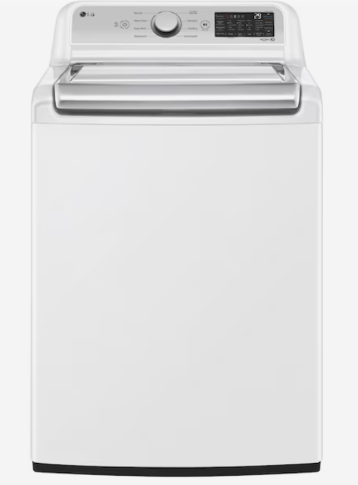 Photo 1 of LG TurboWash3D 5.5-cu ft High Efficiency Impeller Smart Top-Load Washer (White) ENERGY STAR