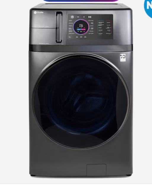 Photo 1 of GE Profile 4.8-cu ft Capacity Carbon Graphite Ventless All-in-One Washer/Dryer Combo ENERGY STAR