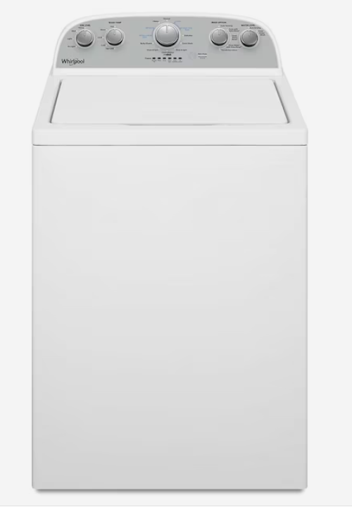Photo 1 of Whirlpool 3.8-cu ft High Efficiency Impeller and Agitator Top-Load Washer (White)