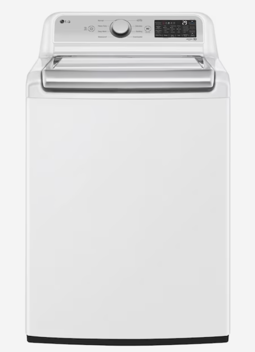 Photo 1 of LG TurboWash3D 5.5-cu ft High Efficiency Impeller Smart Top-Load Washer (White) ENERGY STAR