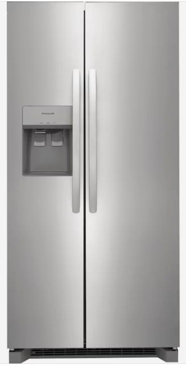 Photo 1 of Frigidaire 22.3-cu ft Side-by-Side Refrigerator with Ice Maker (Stainless Steel) ENERGY STAR