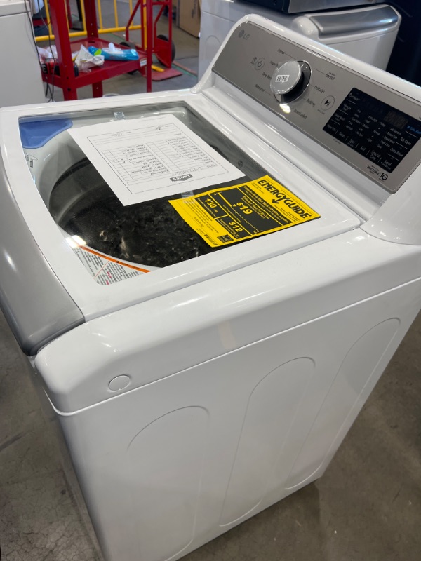 Photo 5 of LG TurboWash3D 5.5-cu ft High Efficiency Impeller Smart Top-Load Washer (White) ENERGY STAR