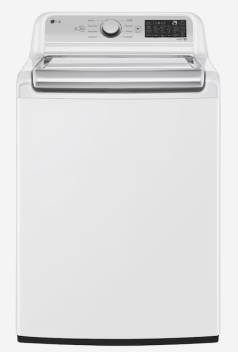 Photo 1 of LG TurboWash3D 5.5-cu ft High Efficiency Impeller Smart Top-Load Washer (White) ENERGY STAR