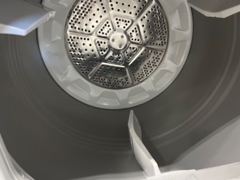 Photo 3 of GE 7.2-cu ft Reversible Side Swing Door Gas Dryer (White)
