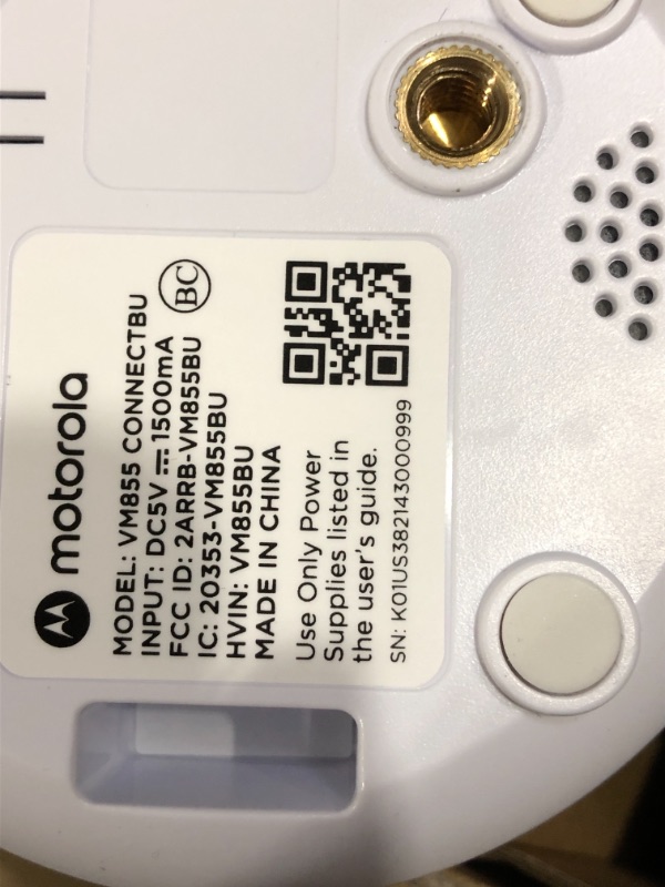 Photo 3 of Motorola Baby Monitor VM855-2 - Indoor 2-Camera Video with Crib Mount - HD 720p, Connects to Phone App, 1000ft Range, 2-Way Audio, Split-Screen, Digital Pan-Tilt-Zoom, Room Temp Monitoring, Music 2 Cameras (2021 Model)