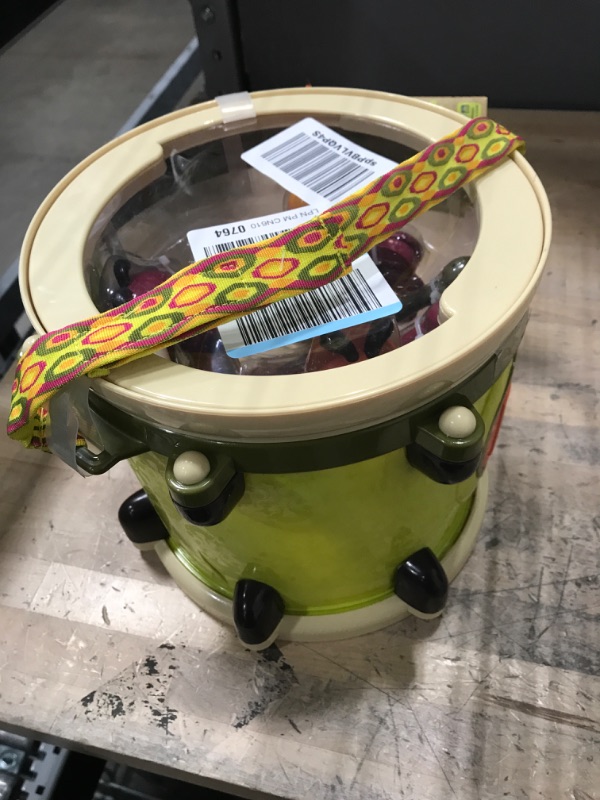 Photo 1 of B. toys- Parum Pum Pum- Musical Instruments For Kids – Portable Drum Set – Percussion Toys For Toddlers - Jingle Bell, Tambourine, Maraca & More – 18 Months + Parum Pum Pum Drum