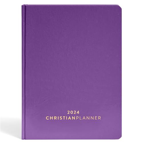 Photo 1 of 2024 Christian Planner Bible Journal, and Gratitude Journal for Men & Women | Hardcover Journal with Thick No-Bleed Paper | Month, Week & Daily Organi
