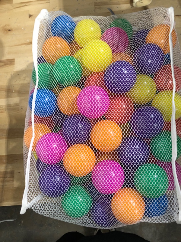 Photo 2 of **MISSING PIECES
Dintdige Pit Balls for Kids, 100 pcs 2.2 Inches Balls for Ball Tent, BPA Free Colorful 