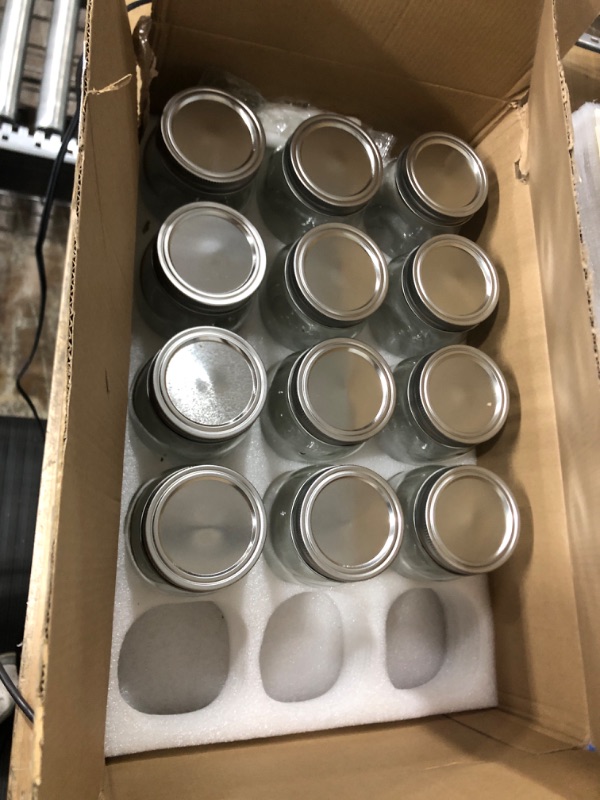 Photo 2 of Mcupper Mason Jars 16 oz with Lids and Bands, 15 Pack Regular Mouth Canning Jars, Clear Glass Jars for Canning, Food Storage and Fermenting, Labels & Brusher Included - Microwave & Dishwasher Safe Clear1