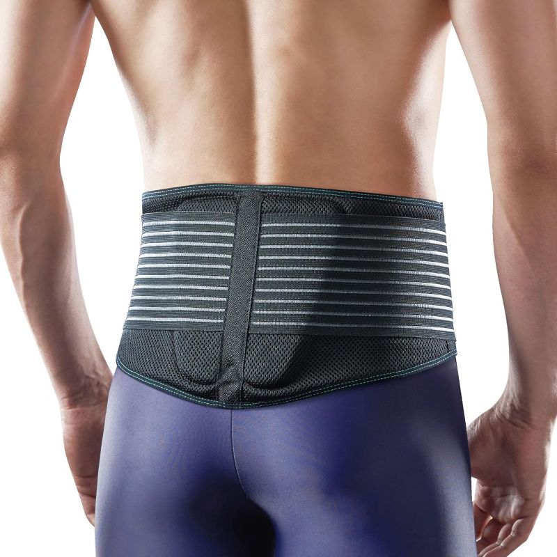 Photo 1 of OPPO RW500 Back Support Belt with Lumbar Pad - Breathable Relief for Lower Back Pain, Herniated Disc, Sciatica, Scoliosis and more! (Black, L/XL)
