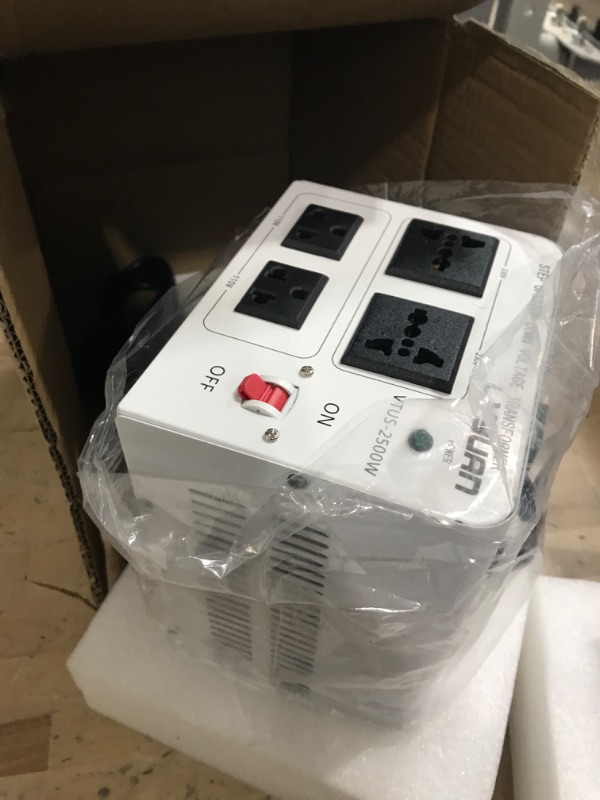 Photo 2 of LVYUAN 2500W Voltage Transformer Power Converter Step Up 110V to 220V, Step Down 220V to 110V, 110/120 Volt - 220/240 Volt