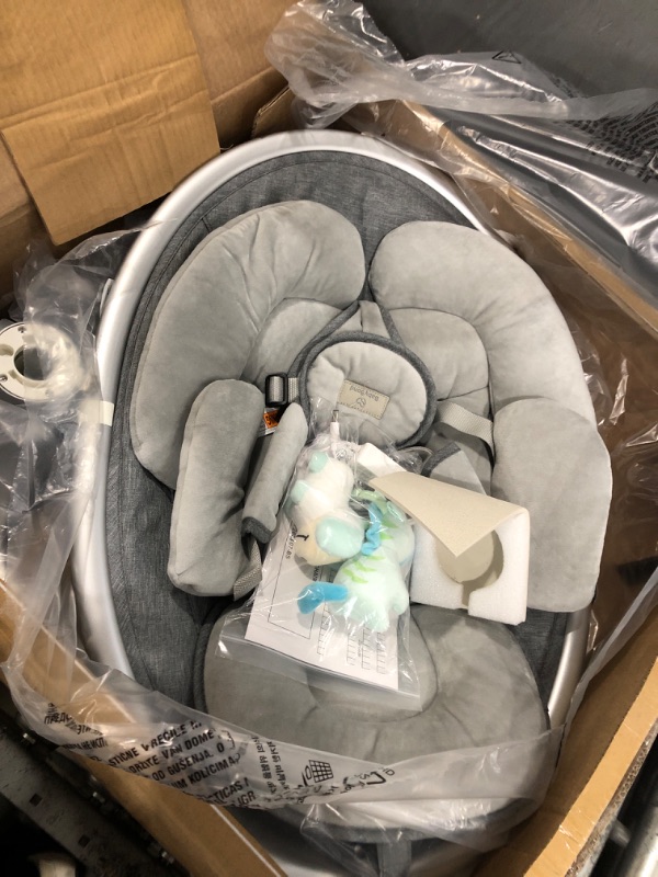 Photo 1 of BabyBond Baby Swings for Infants, Bluetooth Infant Swing with Preset Lullabies, 5 Point Harness Belt, 5 Speeds and Remote Control - Portable Baby Swing for Indoor and Outdoor (New Version)