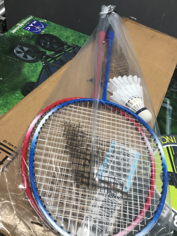 Photo 2 of  Badminton Racket + Birdie Set - Replacement Badminton Equipment for Kids + Adults - 2Player - 4 Player Badminton Racket Sets