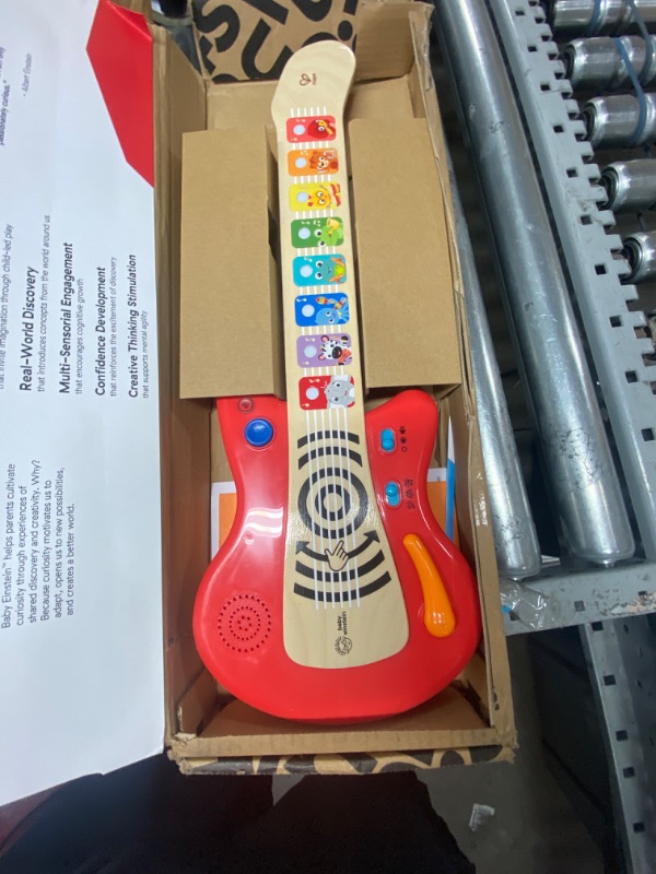 Photo 2 of Baby Einstein Together in Tune Guitar? Safe Wireless Wooden Musical Toddler Toy, Magic Touch Collection, Age 6 Months+ Connected Guitar