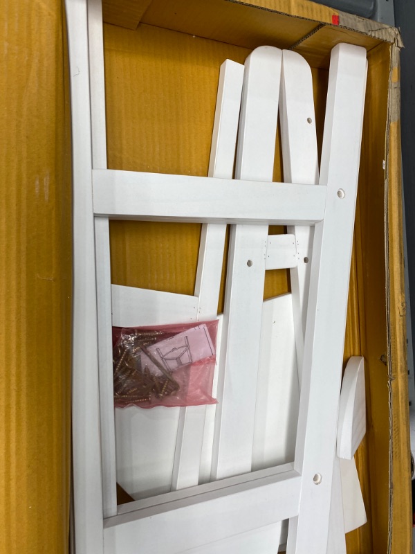 View 3 of Casual Home 5-Shelf Corner Ladder Bookcase, White