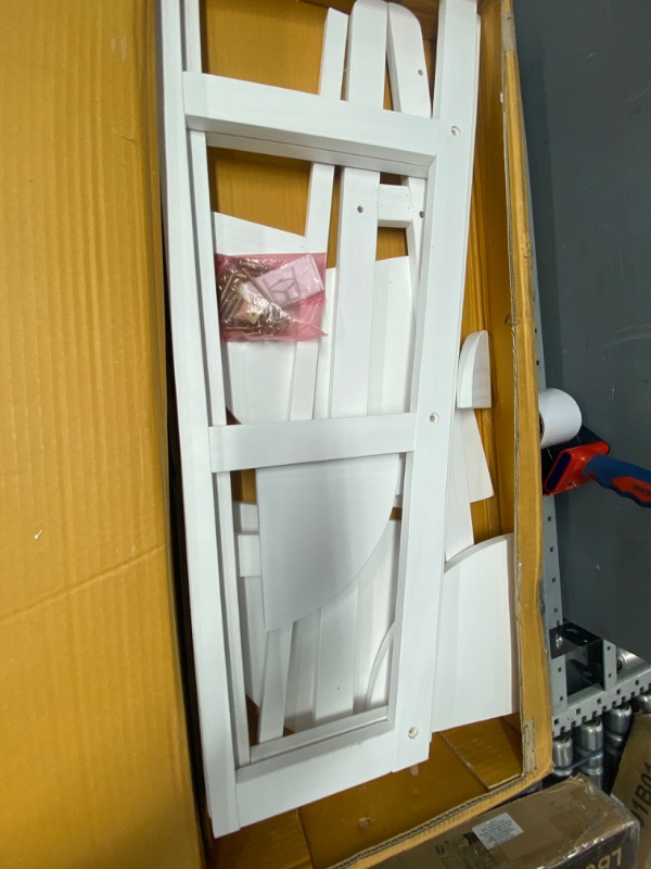 View 2 of Casual Home 5-Shelf Corner Ladder Bookcase, White